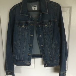 New Slightly Distressed Denim Jacket
